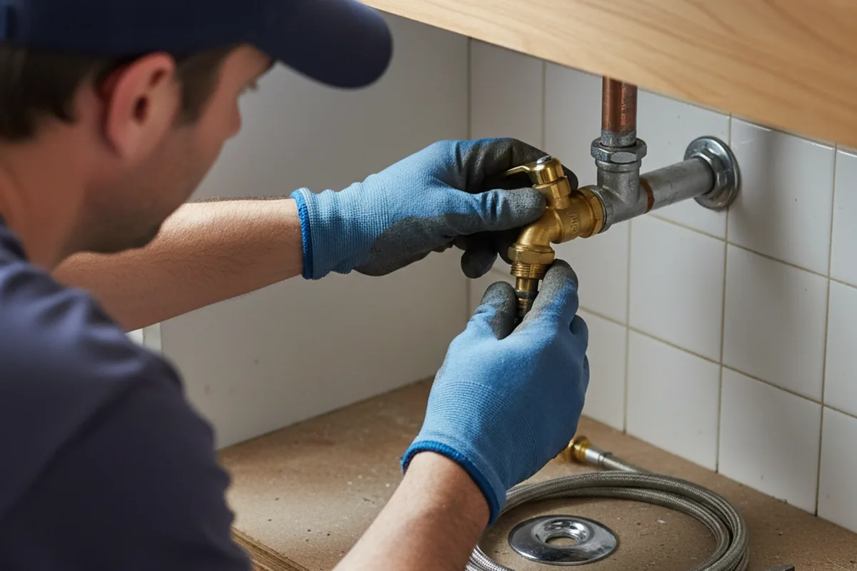 Shutoff valve and fitting work during Faucet and Fixture Repair in Maple Shade